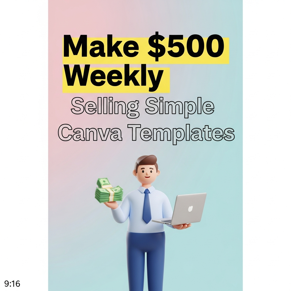 Make $500 Weekly Selling Simple Canva Templates