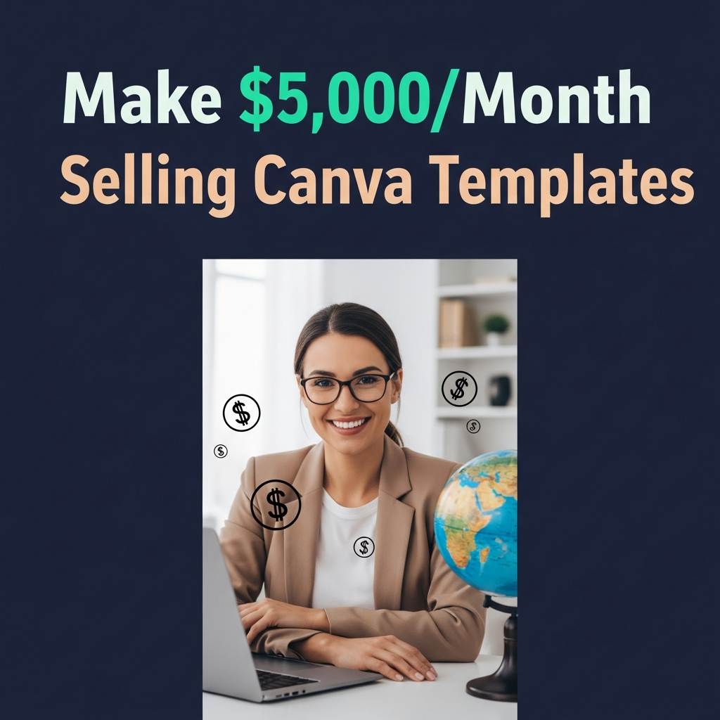 Make $5,000/Month Selling Simple Canva Templates