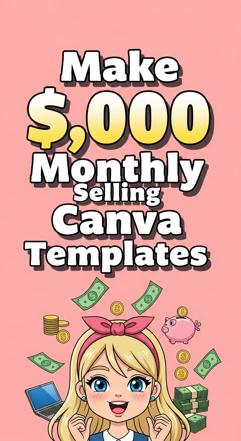 Make $5,000 Monthly Selling Canva Templates