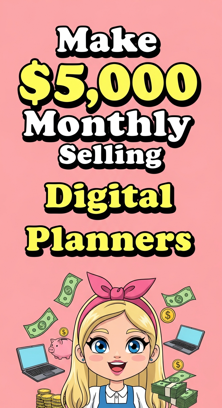 Make $5,000 Monthly Selling Digital Planners
