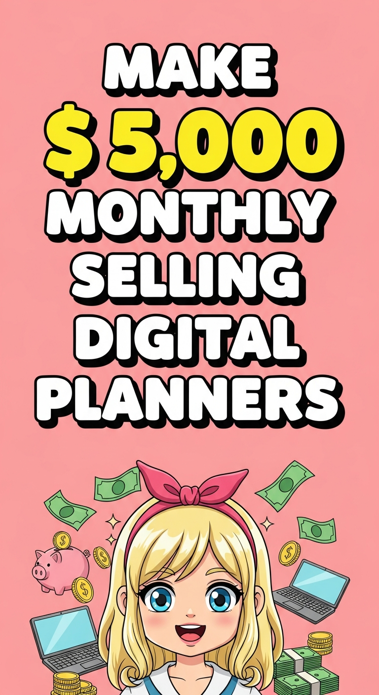 Make $5,000 Monthly Selling Digital Planners