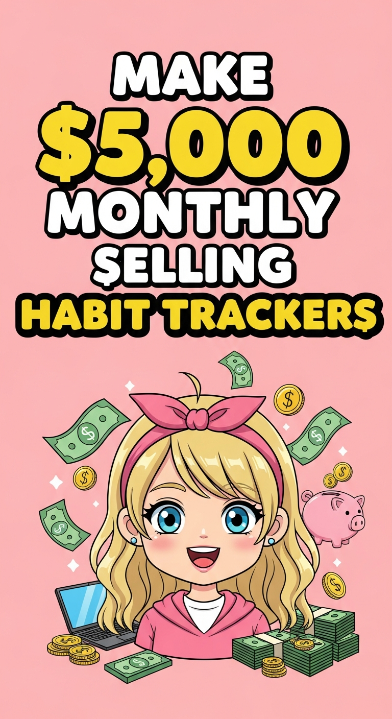 Make $5,000 Monthly Selling Habit Trackers