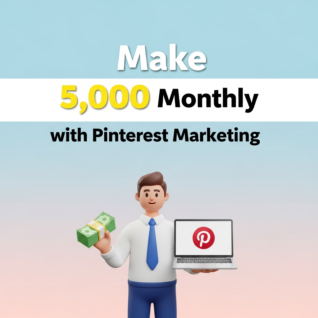 Make $5,000 Monthly with Pinterest Marketing