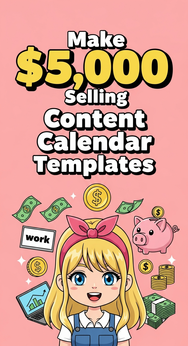 Make $5,000 Selling Content Calendar Templates