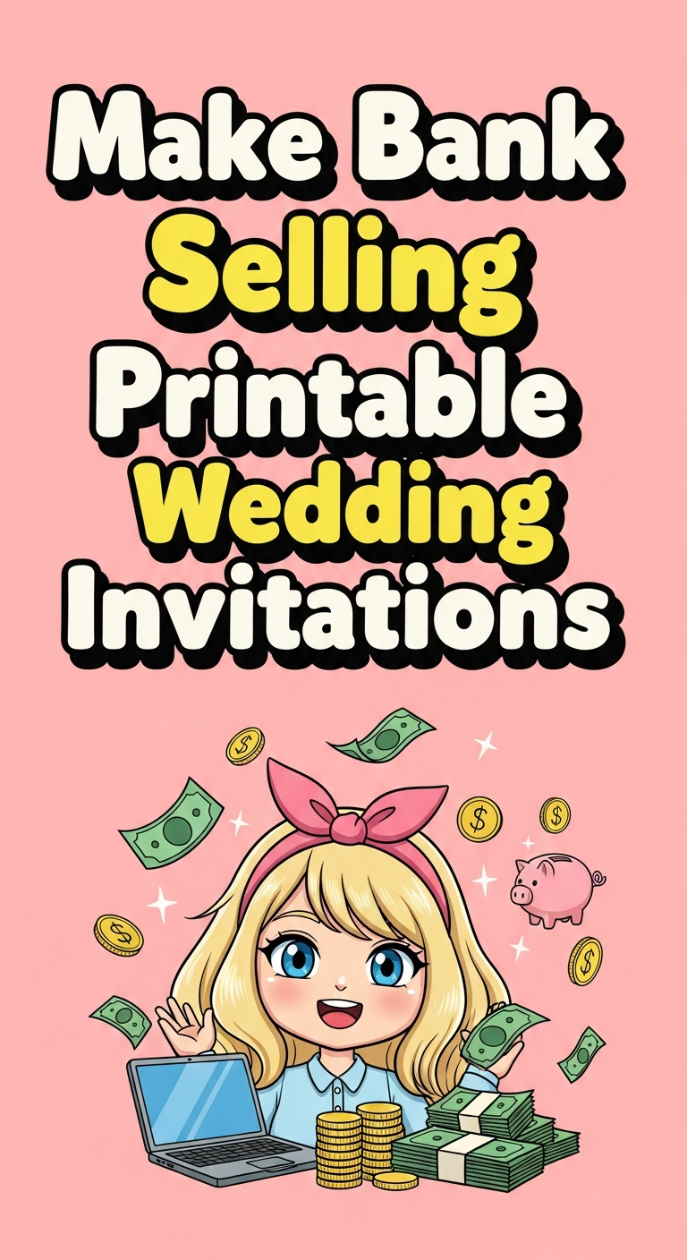 Make Bank Selling Printable Wedding Invitations