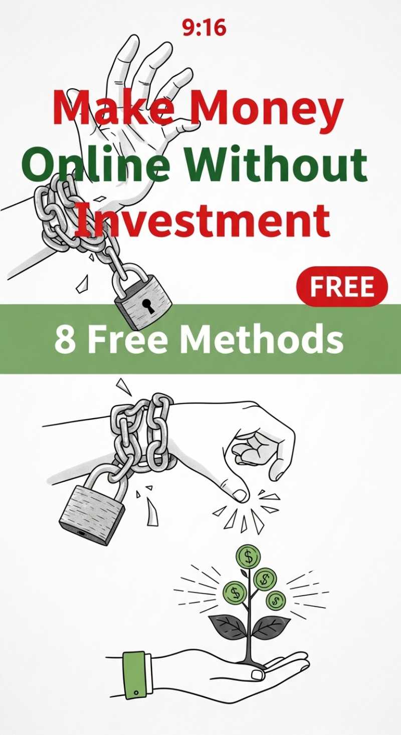 Make Money Online Without Investment: 8 Free Methods