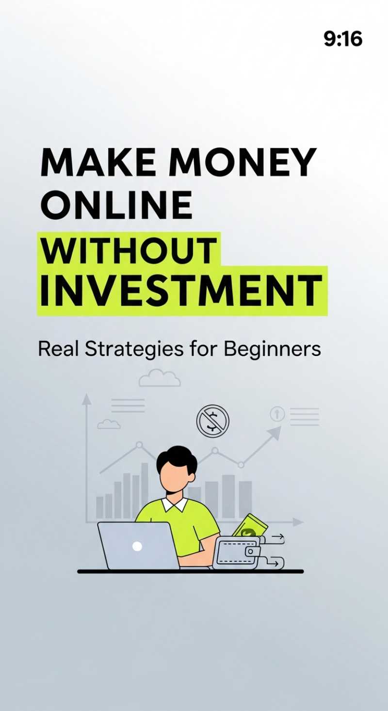 Make Money Online WITHOUT Investment: Real Strategies for Beginners