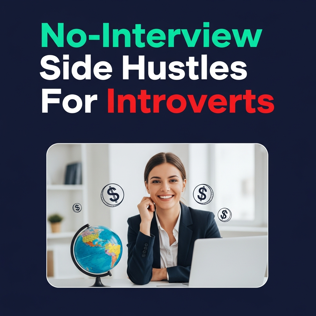 No-Interview Side Hustles For Introverts