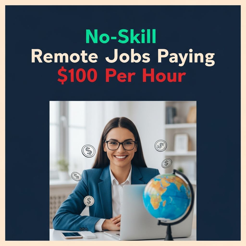 No-Skill Remote Jobs Paying $100 Per Hour