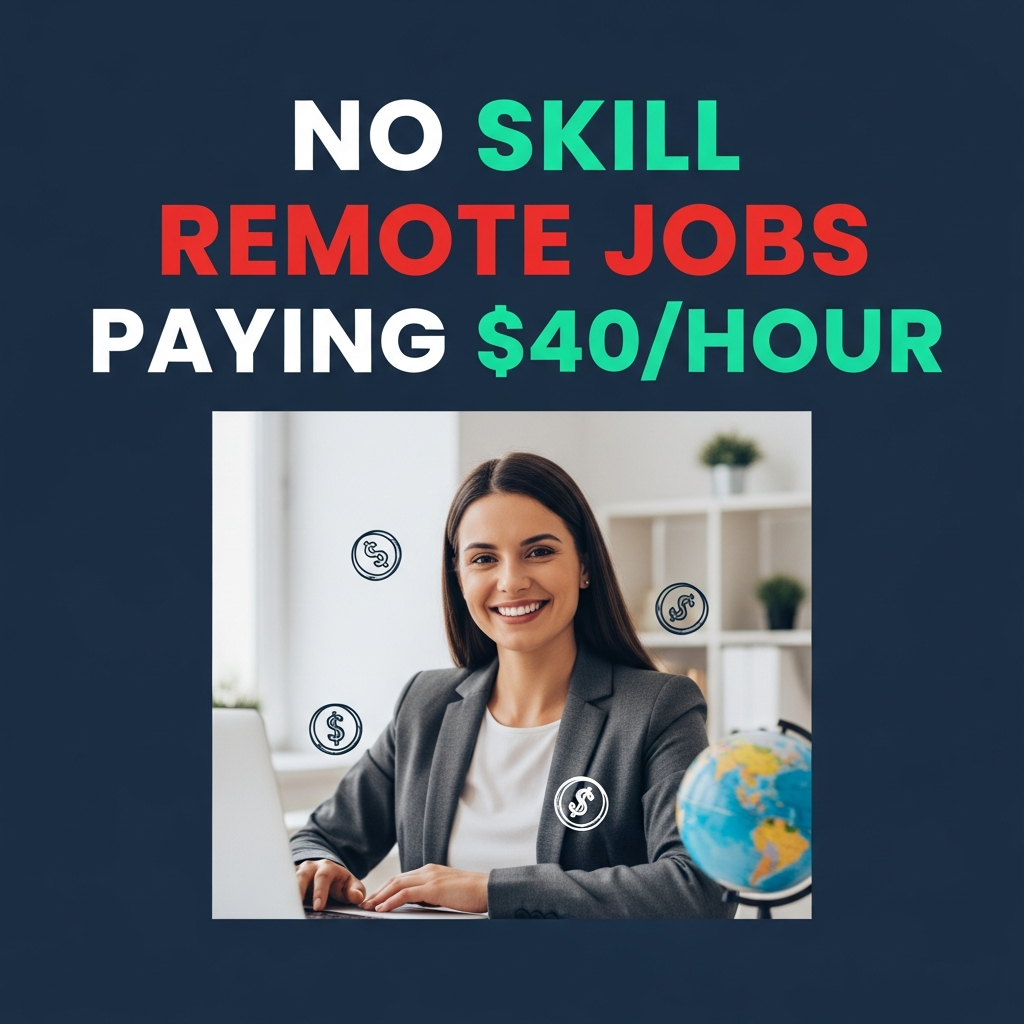 No Skill Remote Jobs Paying $40/Hour