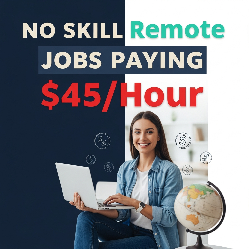 No Skill Remote Jobs Paying $45/Hour