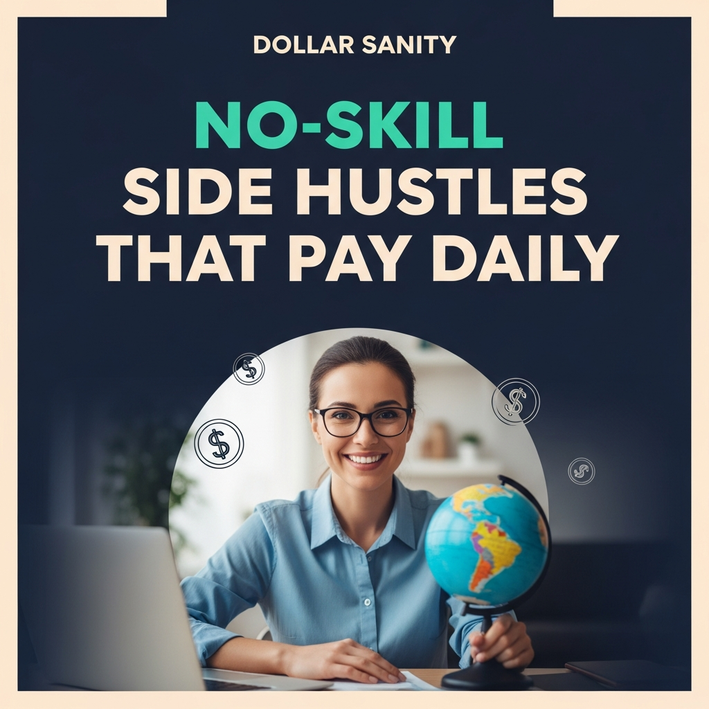 No-Skill Side Hustles That Pay Daily