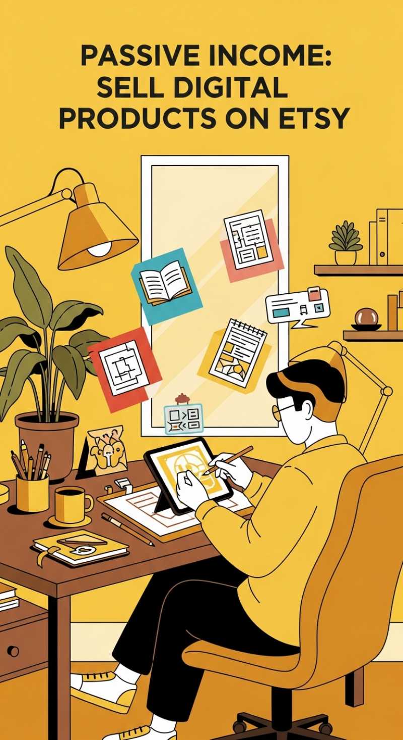 Passive Income: Sell Digital Products on Etsy