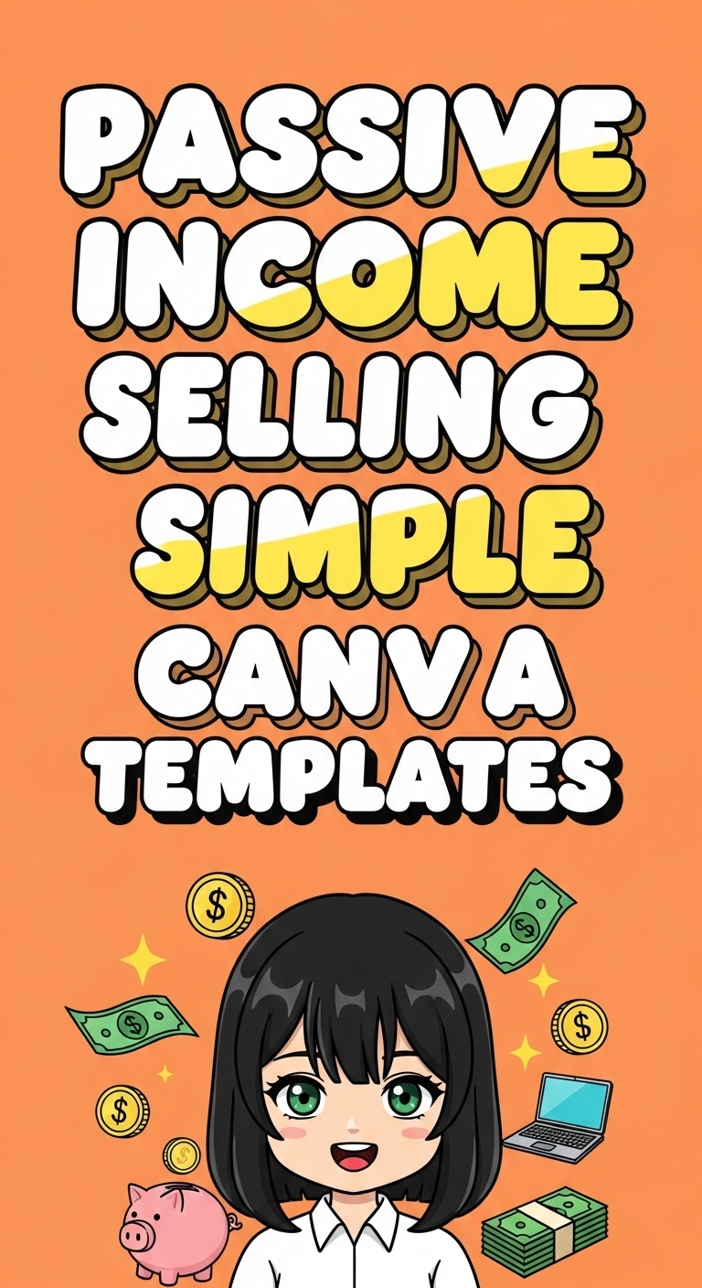 Passive Income Selling Simple Canva Templates