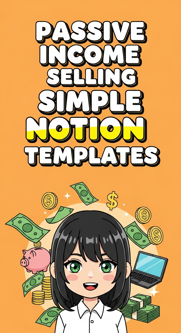 Passive Income Selling Simple Notion Templates