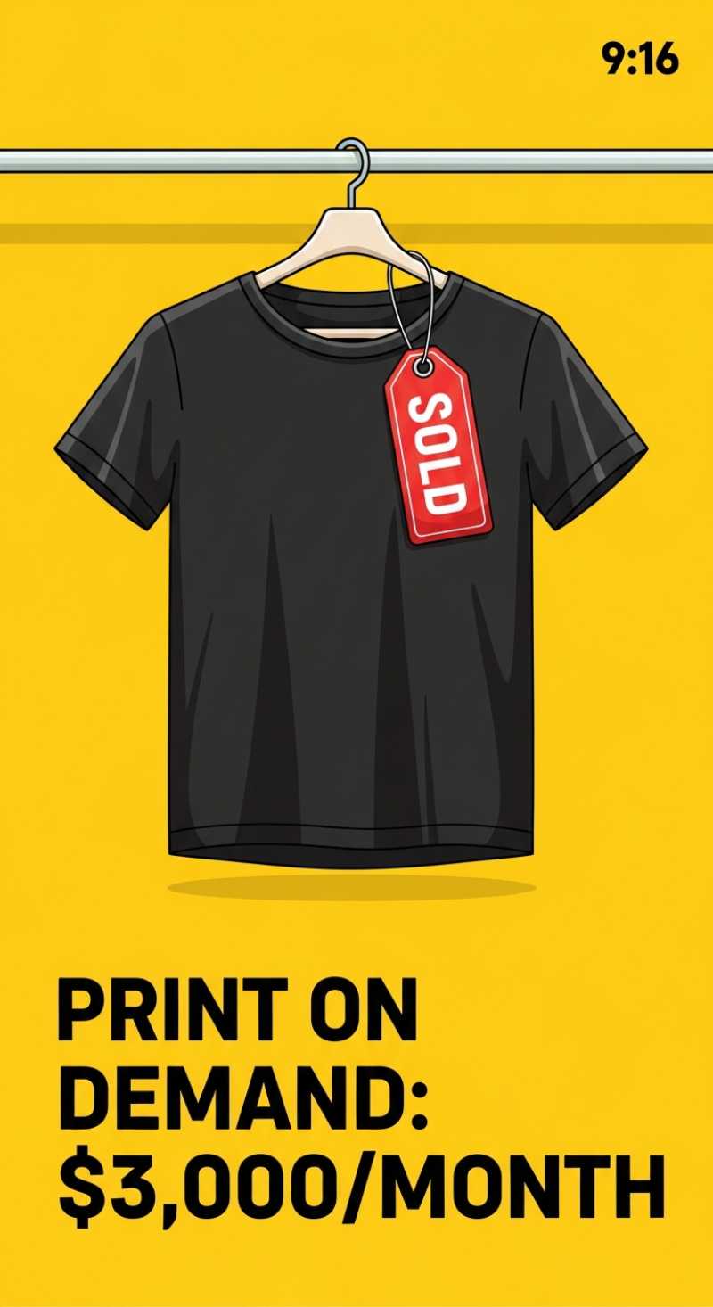 Print On Demand: $3,000/Month Business Idea