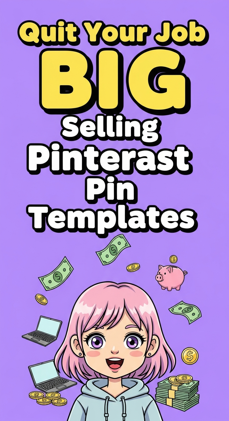 Quit Your Job Selling Pinterest Pin Templates