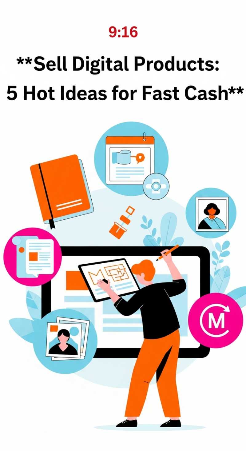 Sell Digital Products: 5 Hot Ideas for Fast Cash