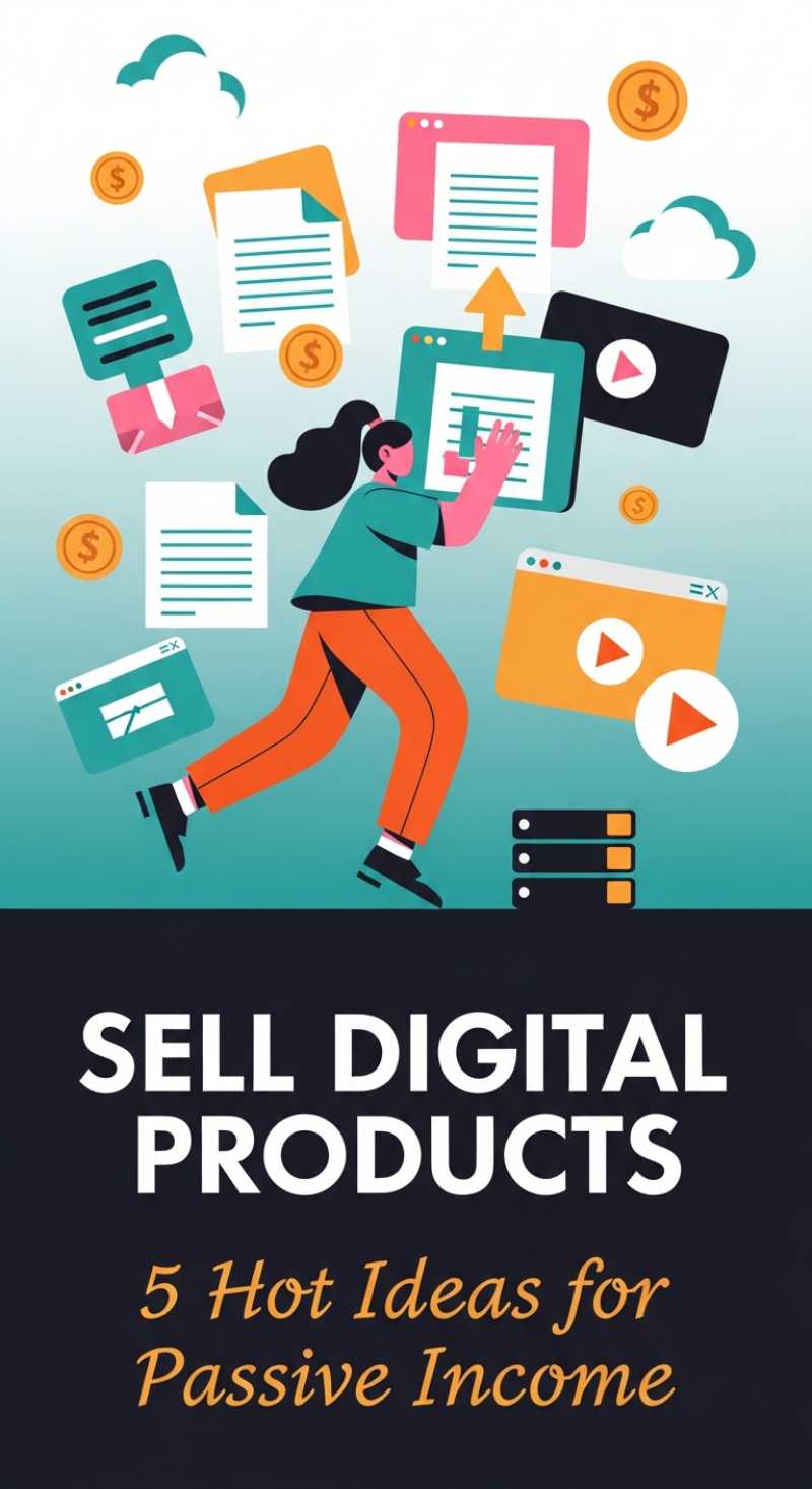 Sell Digital Products: 5 Hot Ideas for Passive Income
