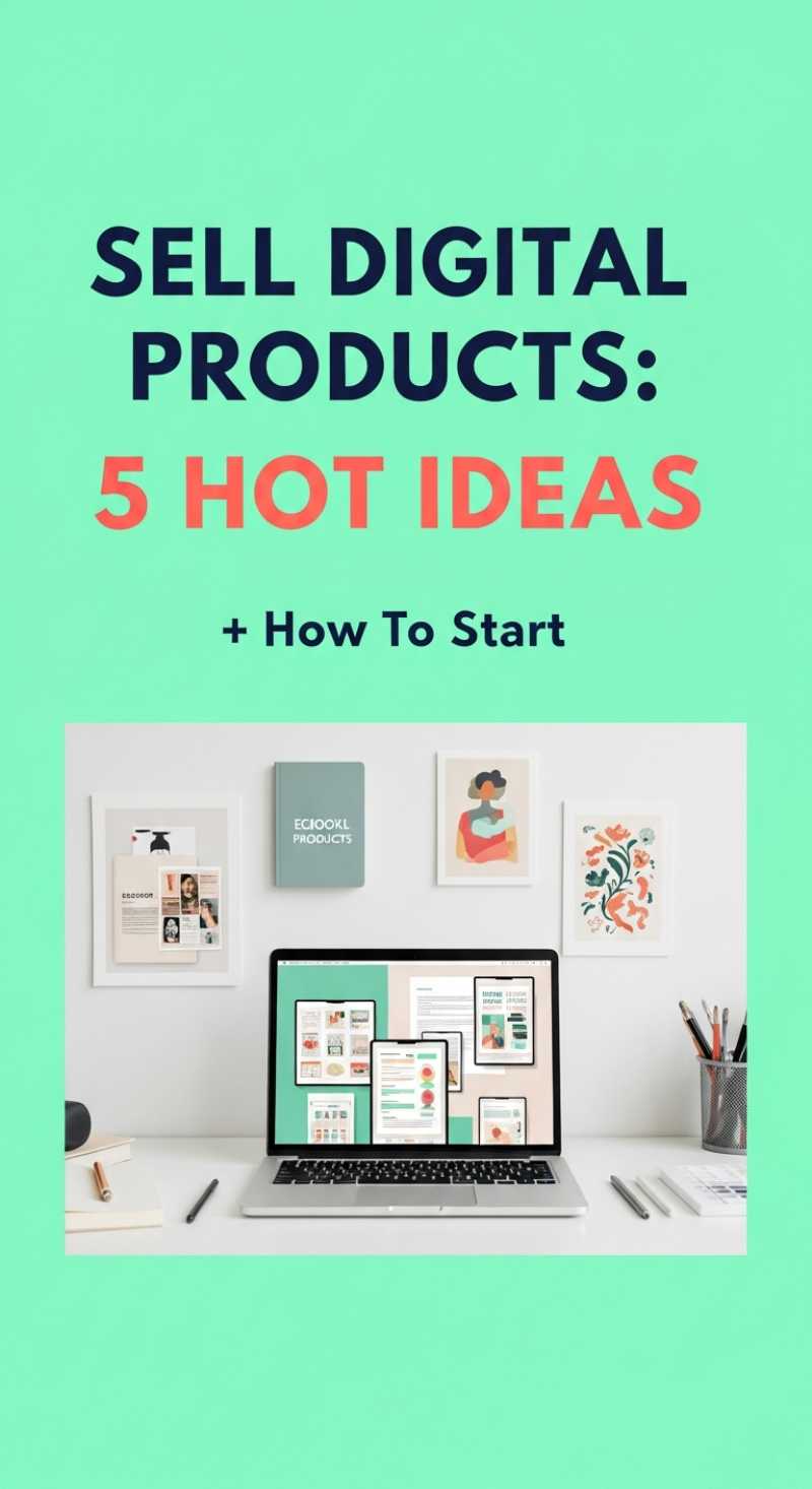 Sell Digital Products: 5 Hot Ideas + How To Start