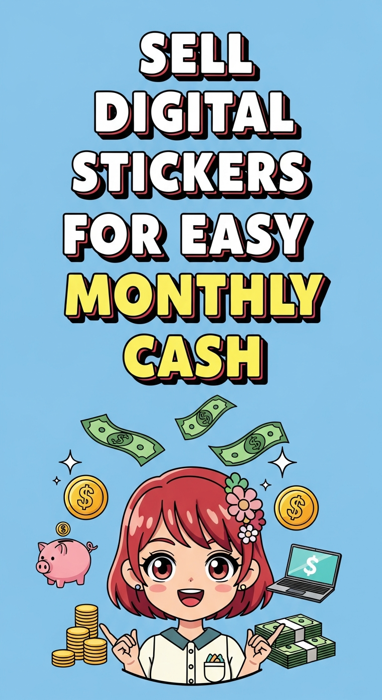 Sell Digital Stickers for Easy Monthly Cash