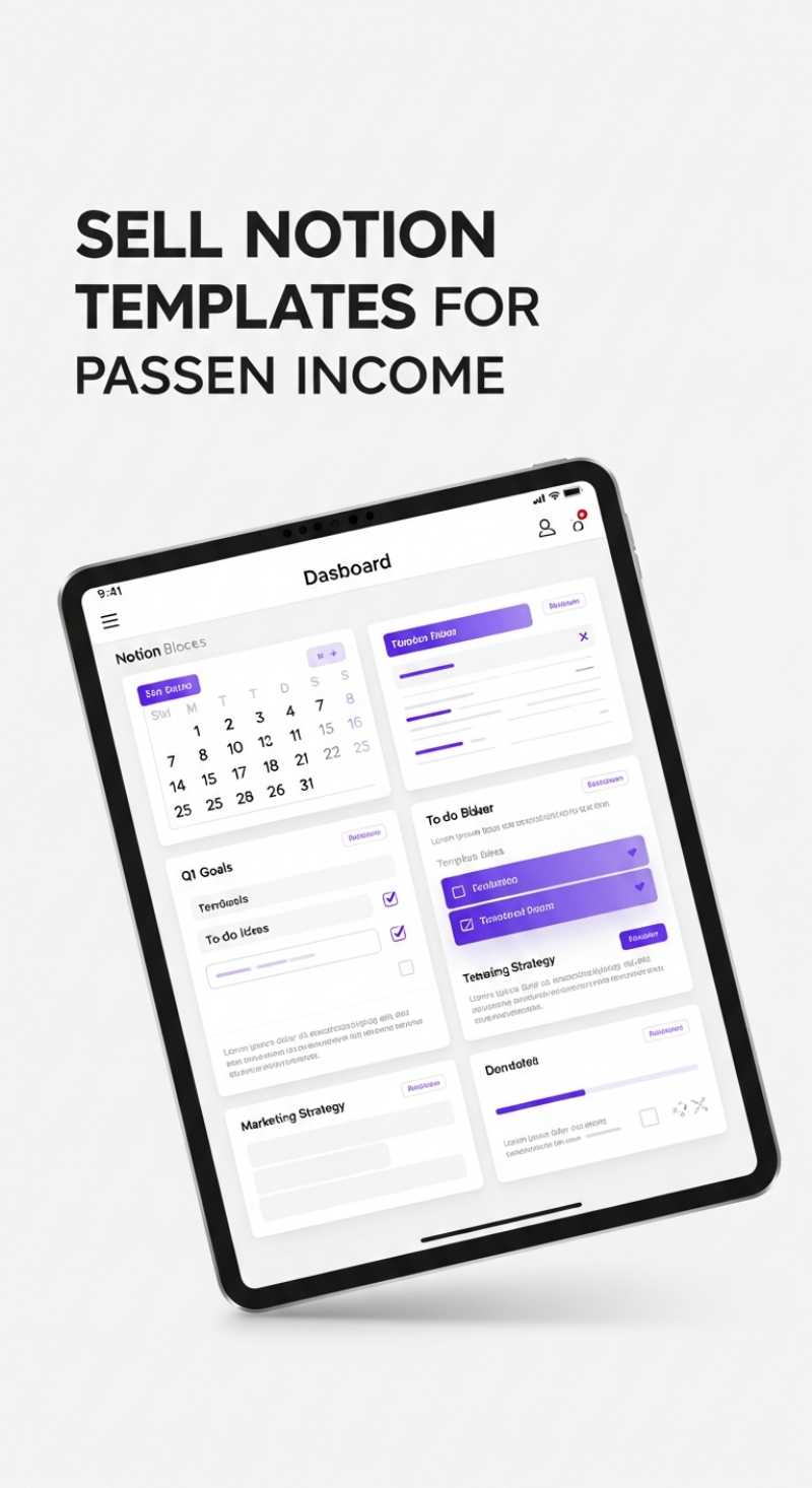 SELL NOTION TEMPLATES FOR PASSIVE INCOME