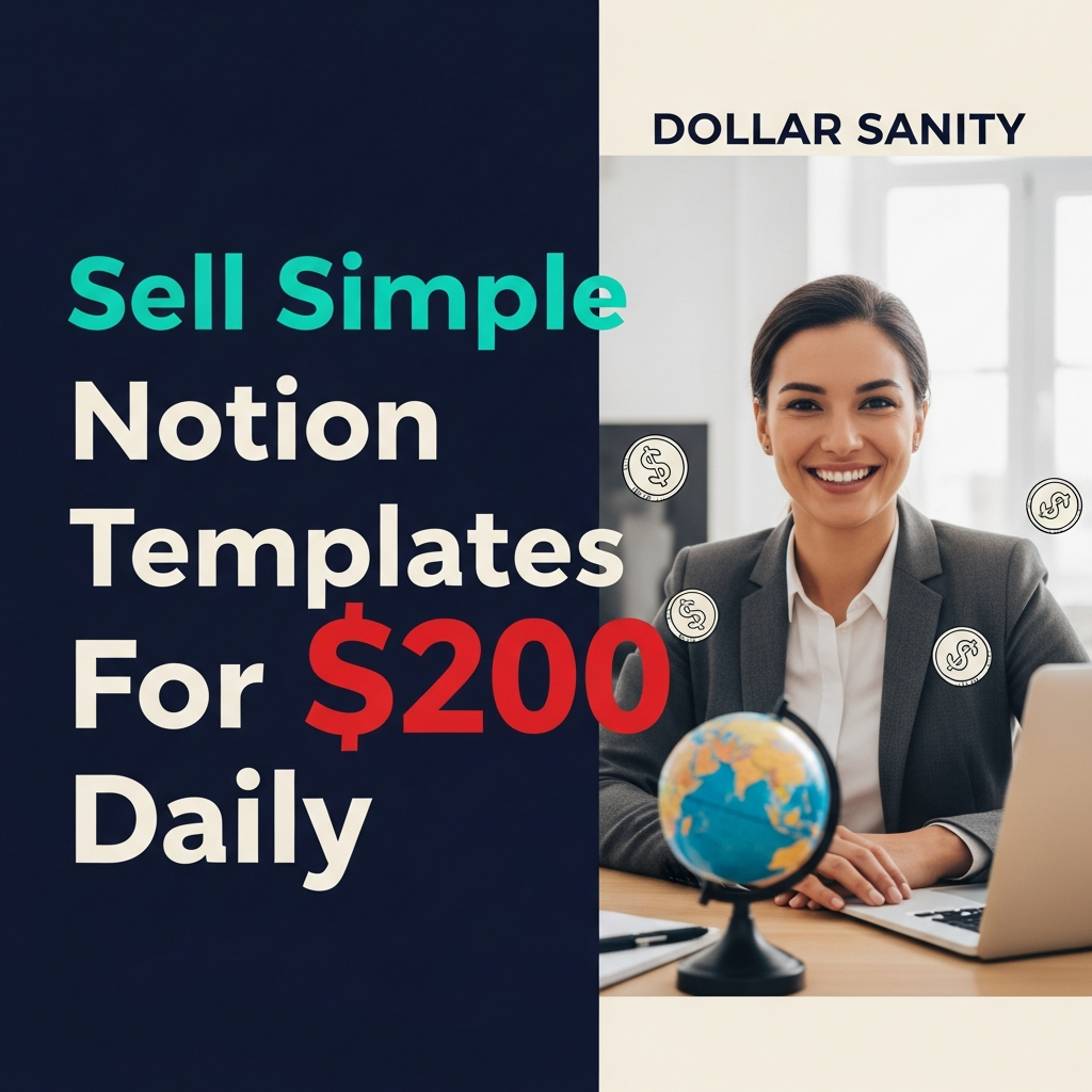 Sell Simple Notion Templates For $200 Daily