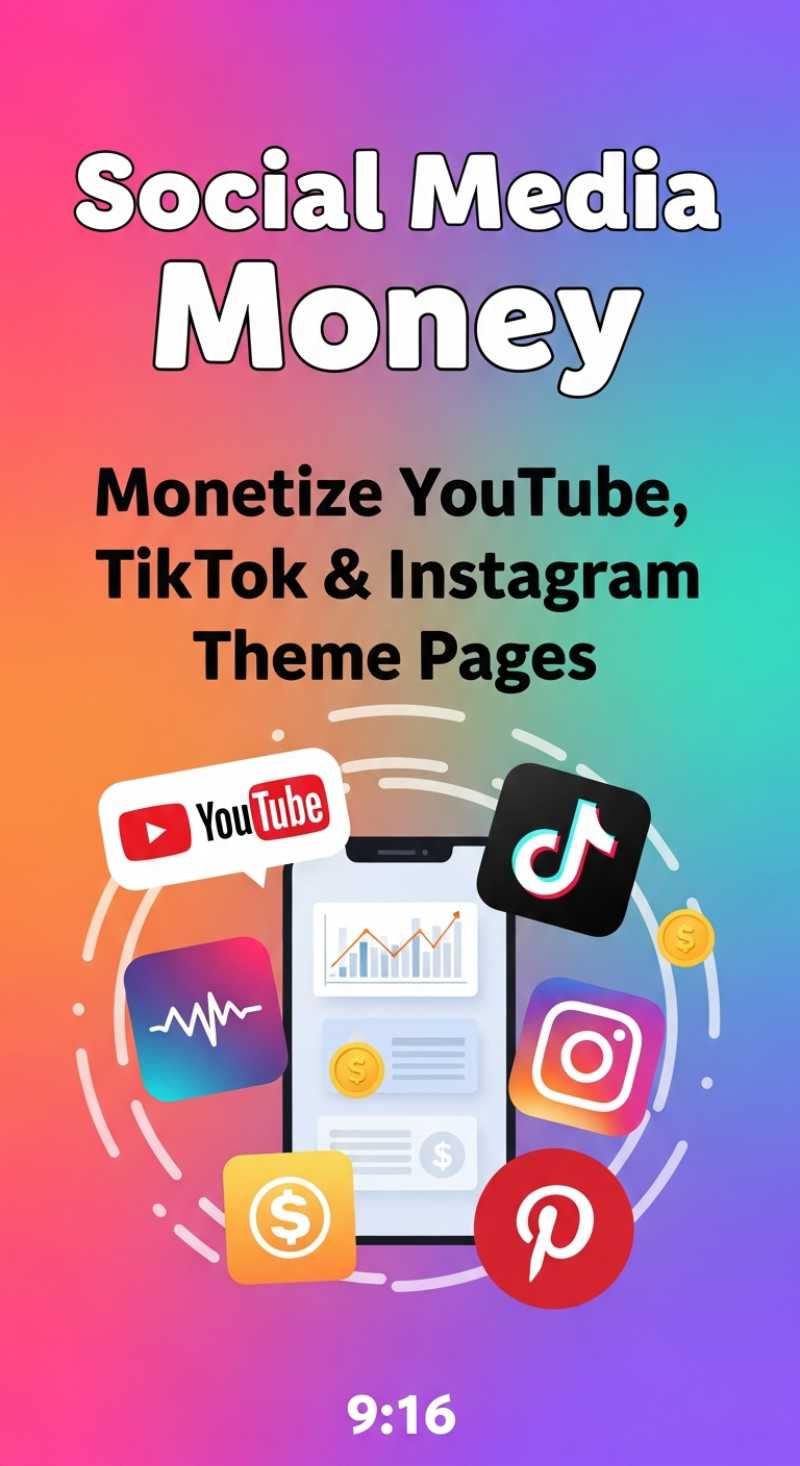 Social Media Money: Monetize YouTube, TikTok & Instagram Theme Pages