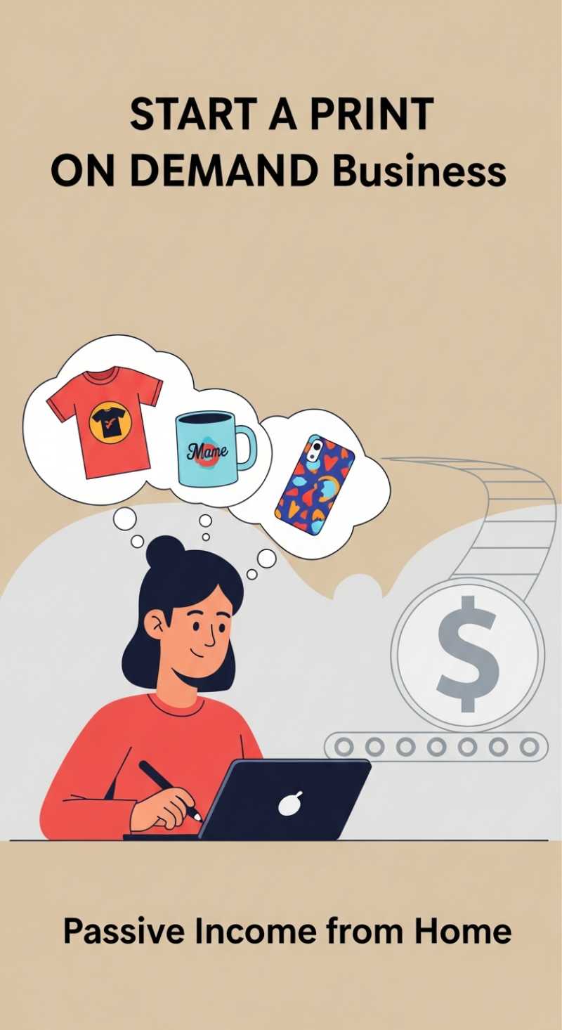 Start a Print on Demand Business: Passive Income from Home