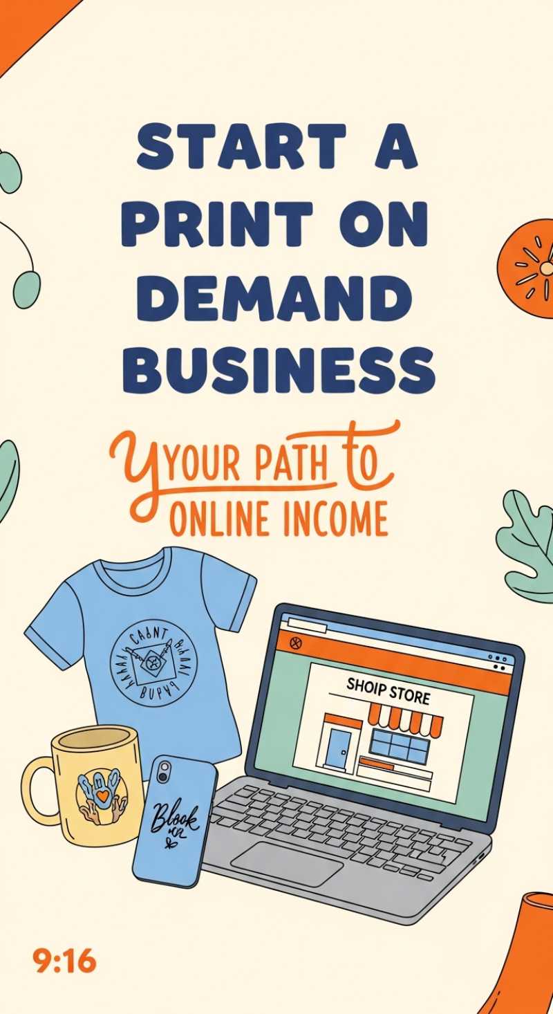 Start a Print On Demand Business: Your Path to Online Income