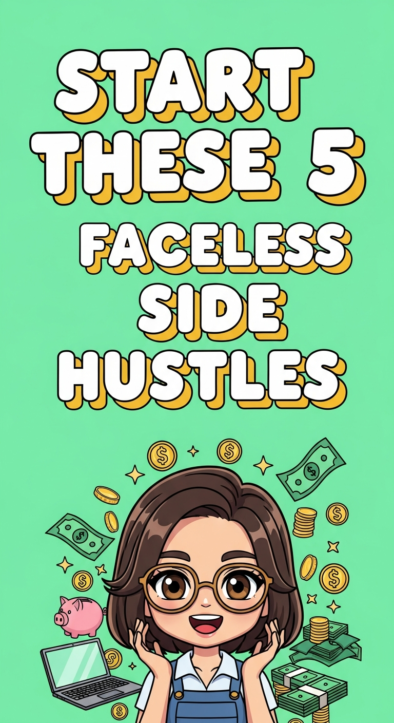 Start These 5 Faceless Side Hustles