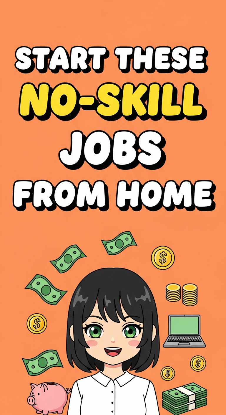 Start These No-Skill Jobs From Home