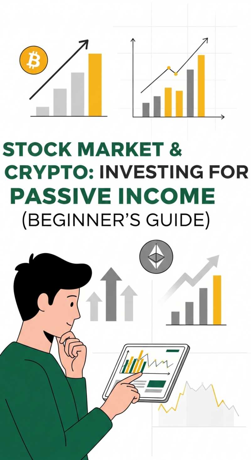 Stock Market & Crypto: Investing for Passive Income (Beginner's Guide)