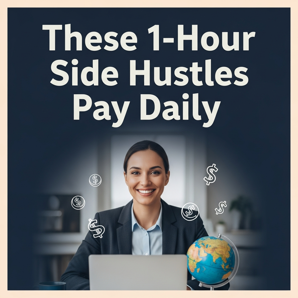 These 1-Hour Side Hustles Pay Daily