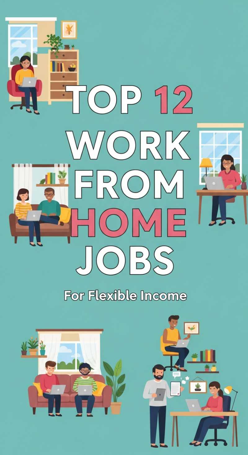 Top 12 Work From Home Jobs for Flexible Income