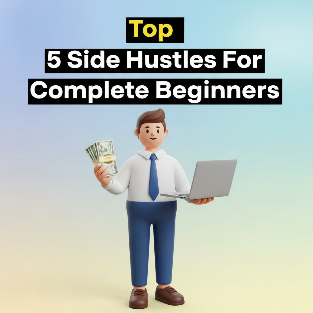 Top 5 Side Hustles For Complete Beginners