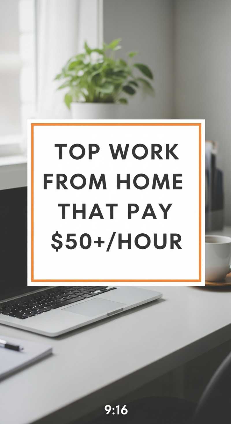 Top Work From Home Jobs That Pay $50+/Hour