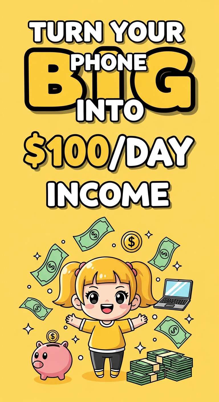 Turn Your Phone Into $100/Day Income