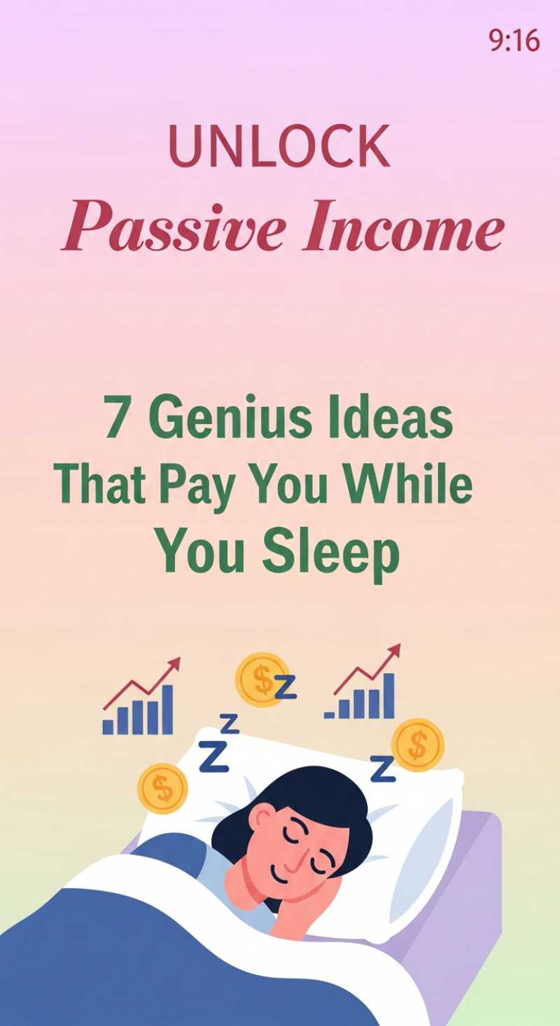 UNLOCK Passive Income: 7 Genius Ideas That Pay You While You Sleep
