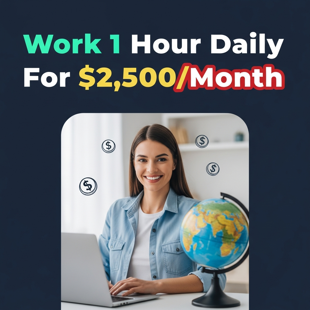 Work 1 Hour Daily For $2,500/Month