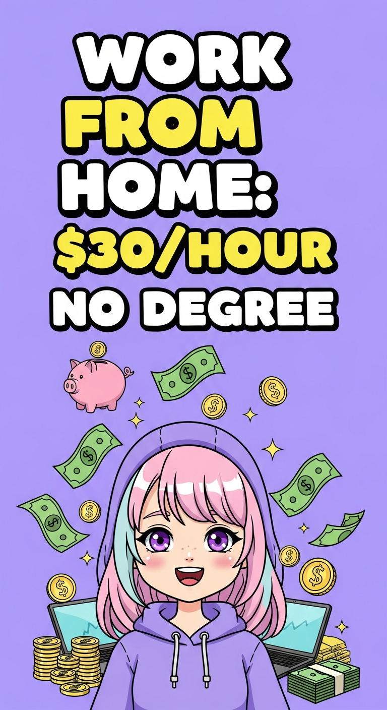 Work From Home: $30/Hour No Degree