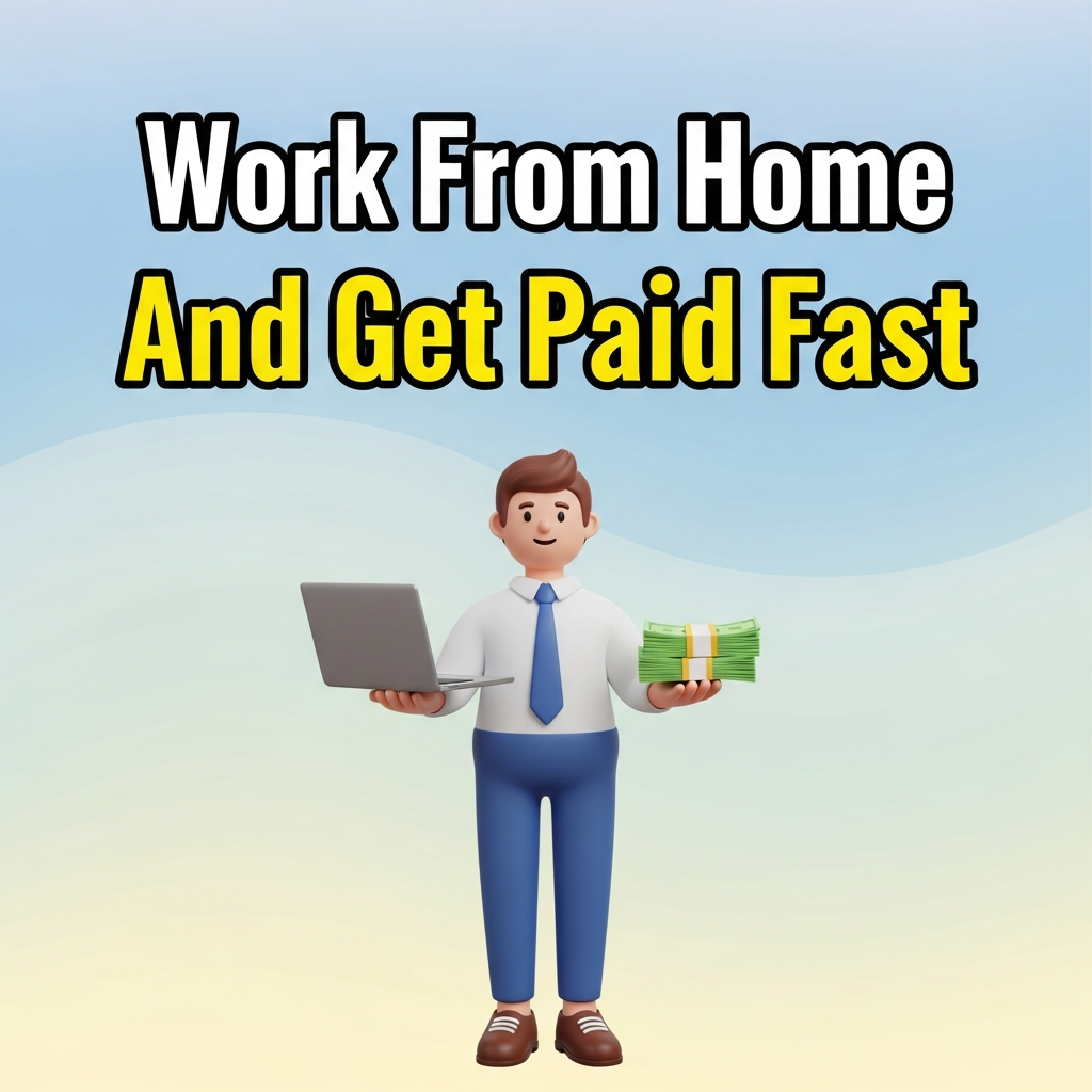 Work From Home And Get Paid Fast