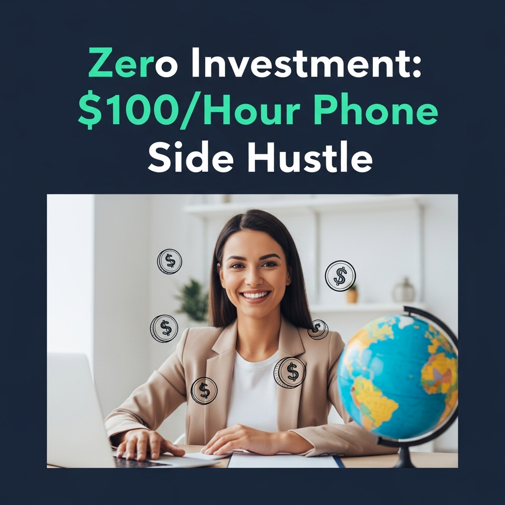 Zero Investment: $100/Hour Phone Side Hustle