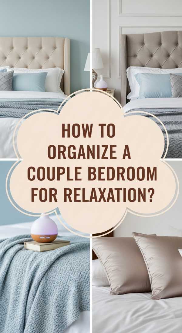 How to Organize a Couple Bedroom for Quiet Relaxation